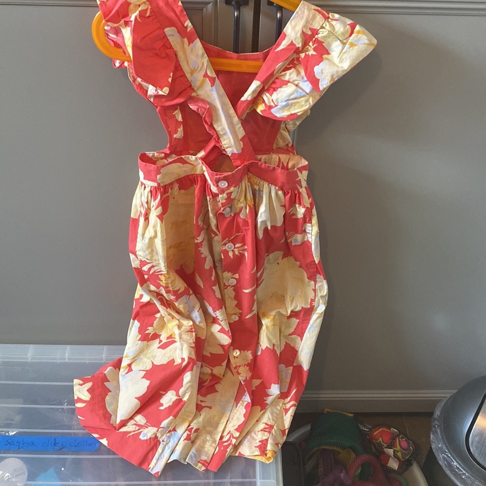 Beautiful cotton Bonpoint apron dress - Picture 2 of 3